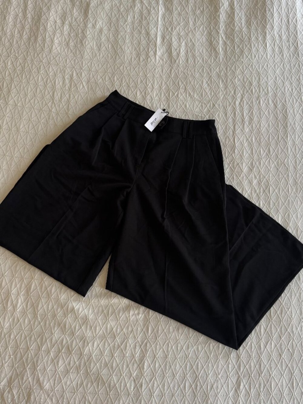 Nasty Gal Tailored Wide Leg Pants - Black NWT US 8